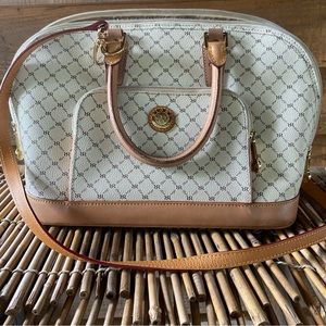 Rioni Signature Dome Clutch Bag with Crossbody Strap